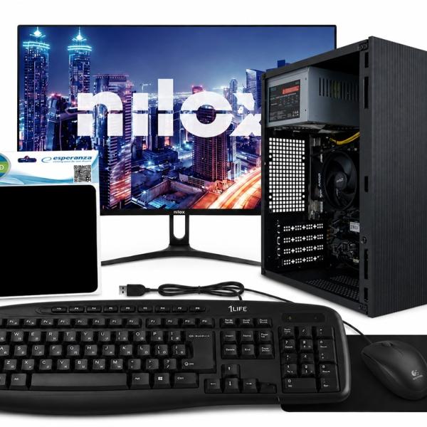 Bundle Computador PC - NOVA + Monitor 21,5 FHD 75Hz + Teclado/Rato + Tapete