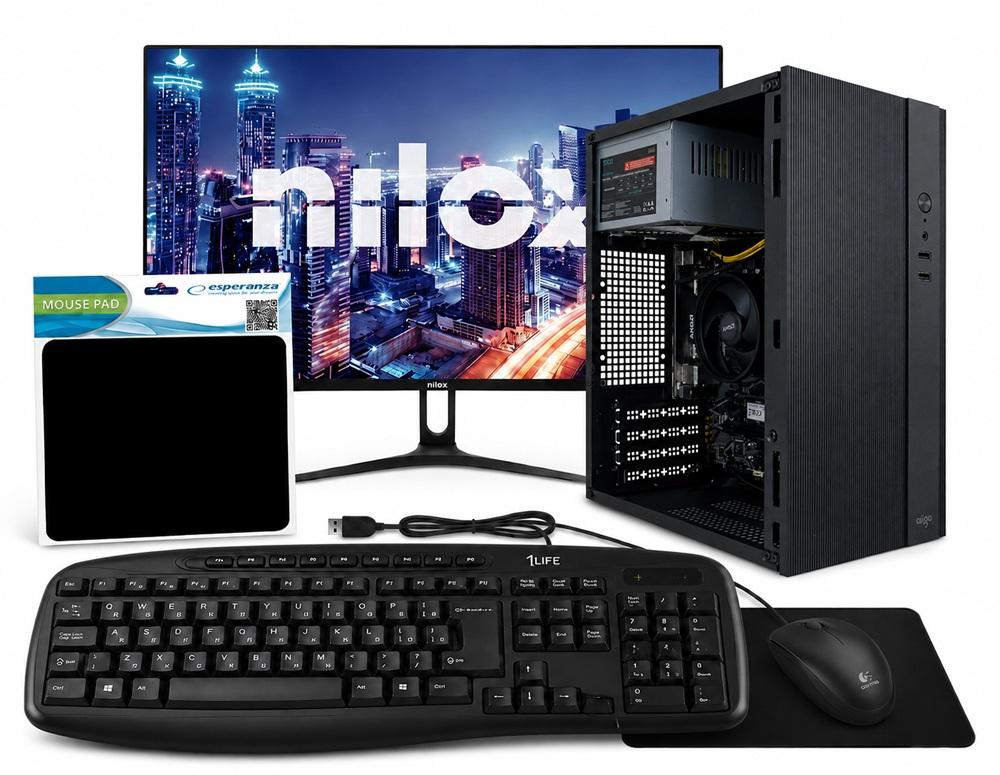 Bundle Computador PC - NOVA + Monitor 21,5 FHD 75Hz + Teclado/Rato + Tapete