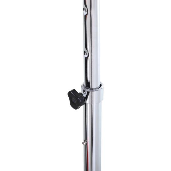 Punching Ball Ajustável em Altura com Base Recarregável Punching Ball de Boxe com Suporte e Luvas Ø48x136 - 154 cm Preto