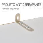 Armário de cozinha com prateleiras internas ajustáveis ​​e gaveta 80x48x170 cm Branco