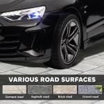 Carro Elétrico AUDI RS E - Tron GT 12V com 2 Motores Faróis LED Buzina Música USB 3 - 5km/h 103x58x41cm Preto