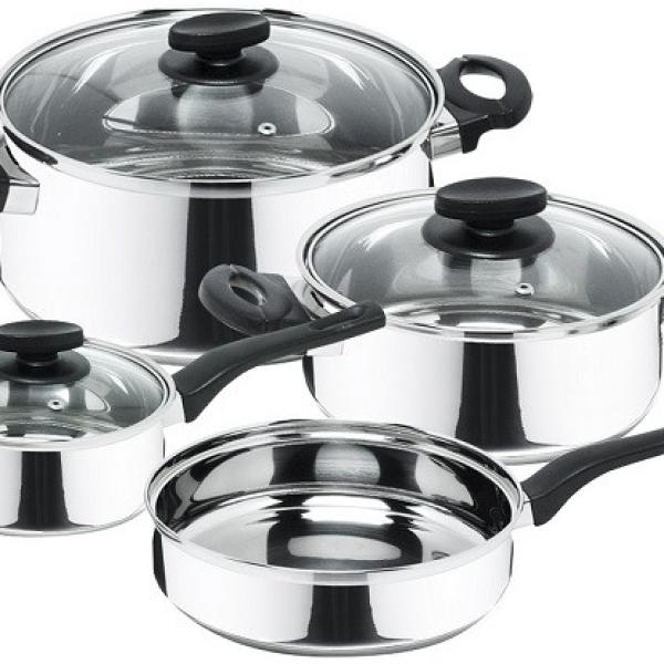 Trem de Cozinha Deliss 7 Peças p/ Gás, Elétrico e Vitrocerâmica (Aço Inoxidável) - MAGEFESA