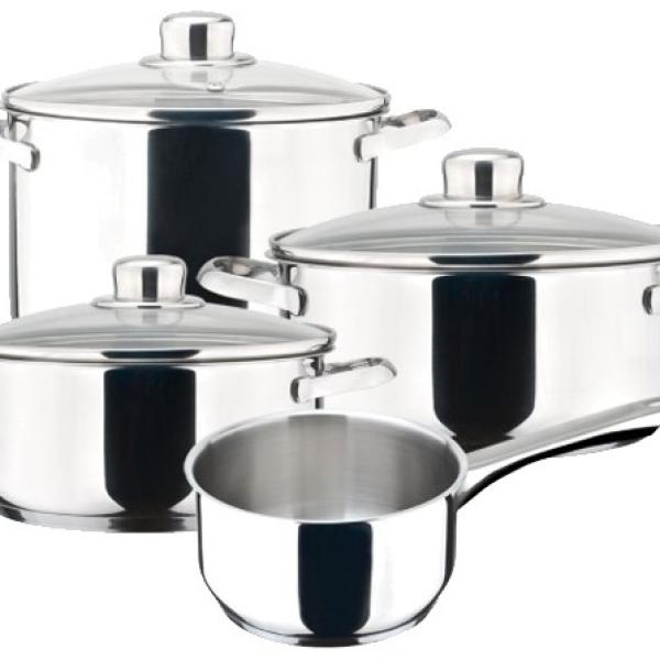 Trem de Cozinha Dux 7 Peças p/ Gás, Elétrico, Vitrocerâmica e Indução (Aço Inoxidável) - MAGEFESA