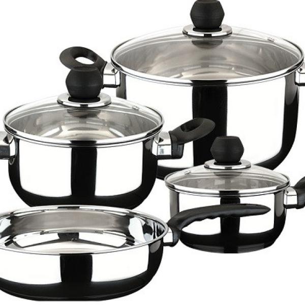 Trem de Cozinha Practika 7 Peças p/Gás, Elétrico e Vitrocerâmica (Aço Inoxidável) - MAGEFESA