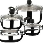 Trem de Cozinha Practika 7 Peças p/Gás, Elétrico e Vitrocerâmica (Aço Inoxidável) - MAGEFESA