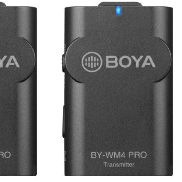 Kit Microfone Wireless Receptor + 2 Transmissores Android (Preto) - BOYA