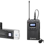 Microfone Wireless UHF Duplo Canal BY - WM8 Pro - K7 (Preto) - BOYA