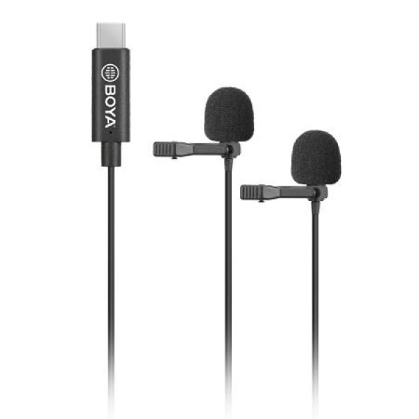 Microfone Digital Duplo p/ Android (Preto) - BOYA