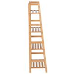 Estante de Bambu com 4 Prateleiras Estante em Forma de Escada para Sala de Estar Escritório 48x31,5x120 cm Madeira