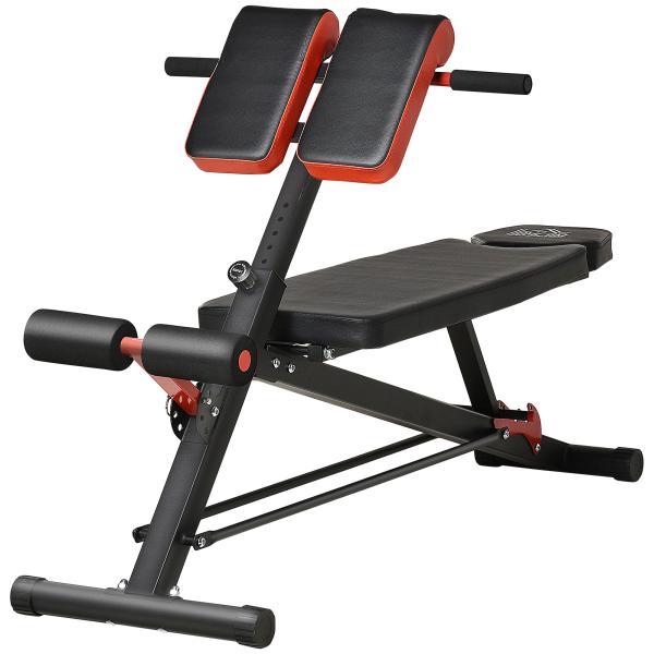 Banco de halteres inclinavel com 4 níveis de altura ajustável multifuncional para treinamento completo 64x146x73,5 - 85cm