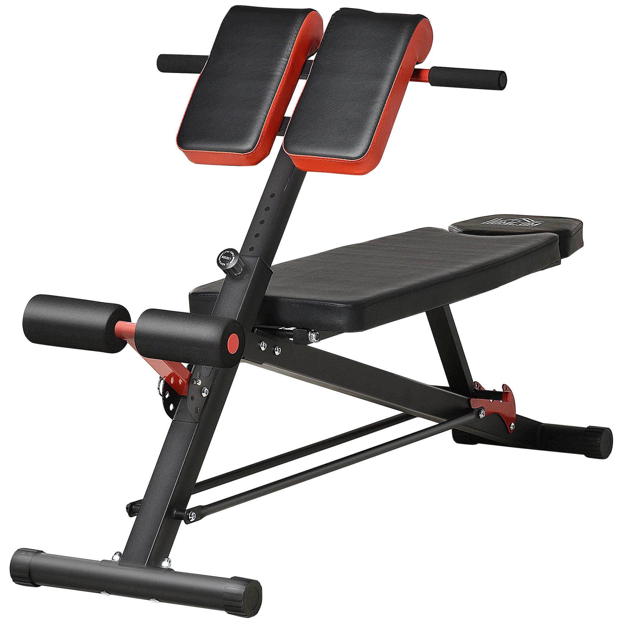 Banco de halteres inclinavel com 4 níveis de altura ajustável multifuncional para treinamento completo 64x146x73,5 - 85cm