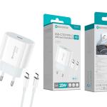 Carregador GaN USB - C PD 20W Cabo Usb - C to Type - C NOVOTECK C - 017T