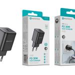 Carregador Rápido USB - C Negro C - 022 – 30W PD, Compacto, Compatível com Smartphones e Laptops