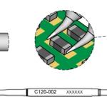 Ponta p/ Micro Pinças PA120 - A (Ø 0,2mm) - JBC