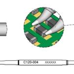 Ponta p/ Micro Pinças PA120 - A (Ø 0,7mm) - JBC