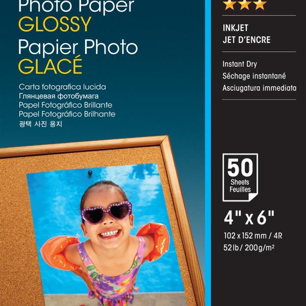 Pack 50x Folhas Papel PHOTO 4X6 - C13S042547 - EPSON
