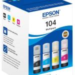 Pack 4x Recargas Tinta 104 EcoTank - EPSON (Recondicionado)