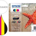 Pack 4x Tinteiros 603 Xp - 2100/2105/3100/4100/Wf - 2810/2830/2835/2850 (Preto/Cores) - EPSON