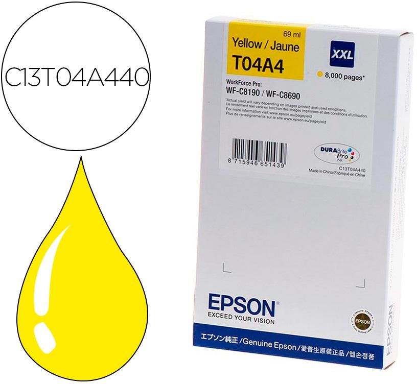 Tinteiro Original Epson T04A4 Amarelo — Recondicionado