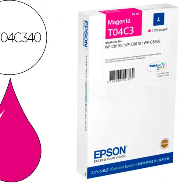 Tinteiro Original Epson T04C3 Magenta