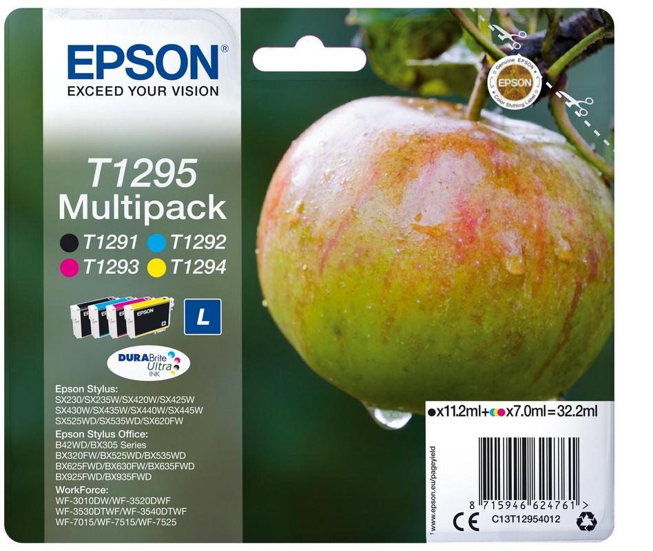 Pack Tinteiro EPSON Quad SX42xW/525/BX3xx/525 - C13T12954022