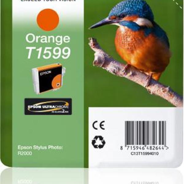 Tinteiro EPSON Photo R2000 Laranja - C13T15994010