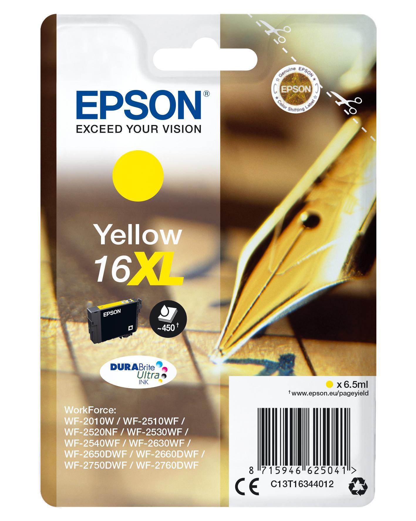 Tinteiro 16XL WF - 20xx/WF - 25xx (Amarelo) - EPSON