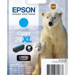 Tinteiro EPSON Cyan Serie 26XL XP - 600/700/800 - C13T26324012