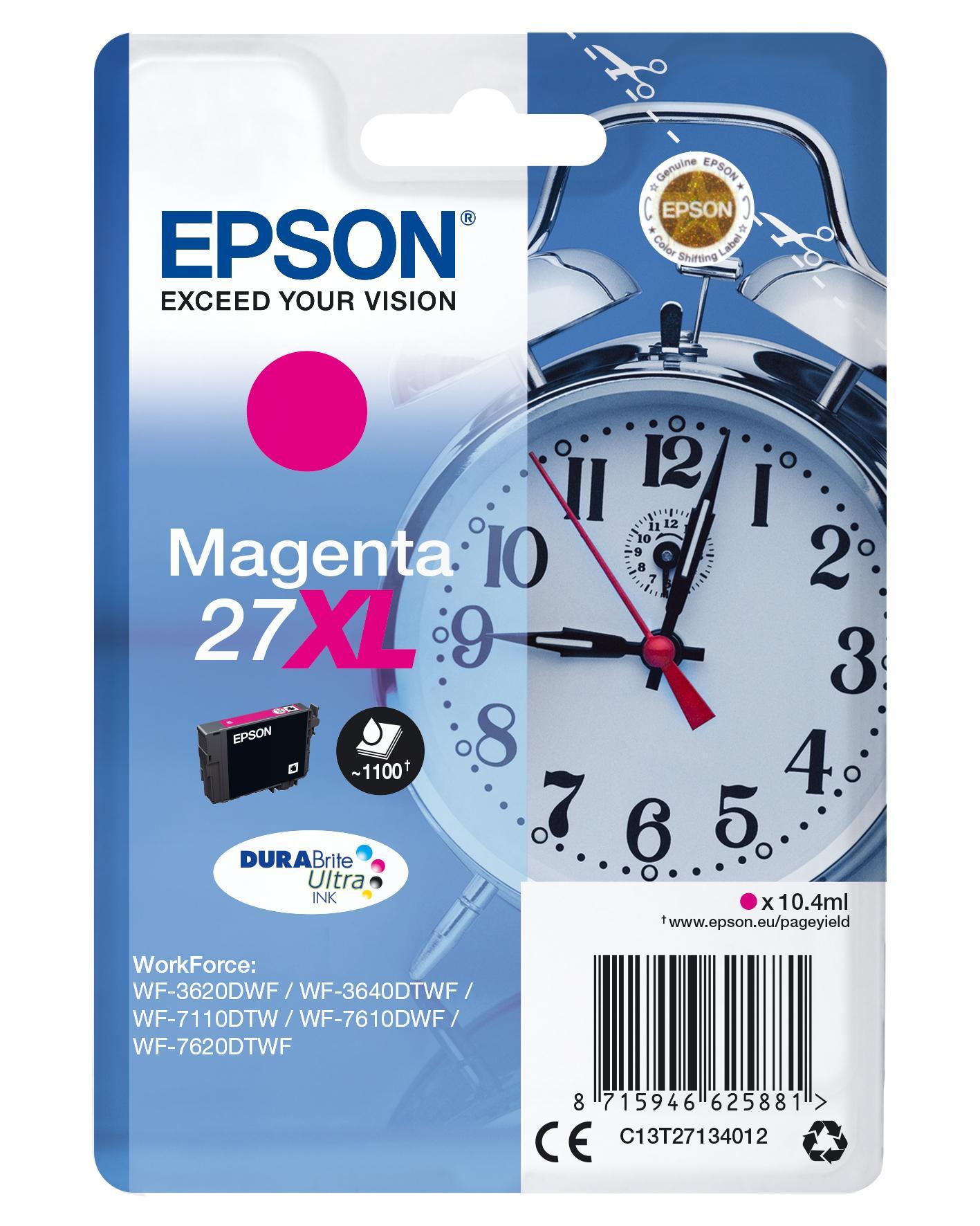 Tinteiro Serie 27XL Magenta WF - 3xxx/WF - 7xxx - EPSON
