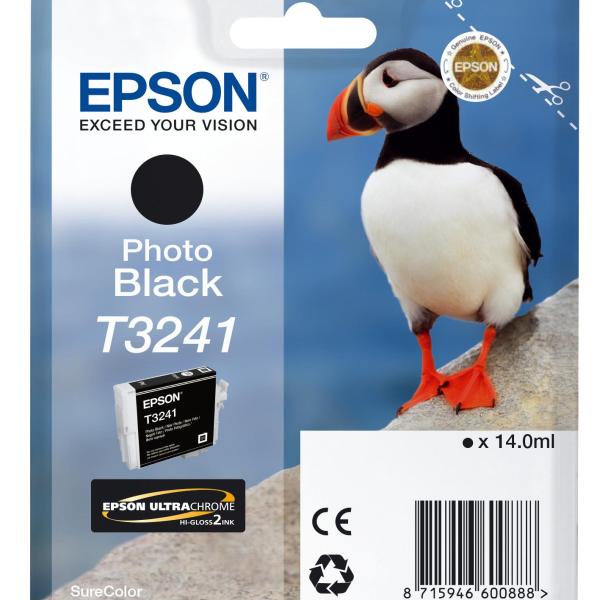 Tinteiro EPSON T3241 Photo Preto - C13T32414010