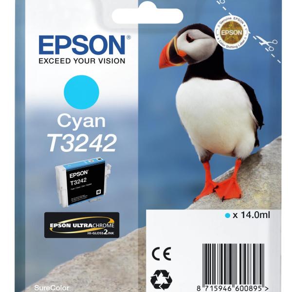Tinteiro EPSON T3242 Cyan - C13T32424010