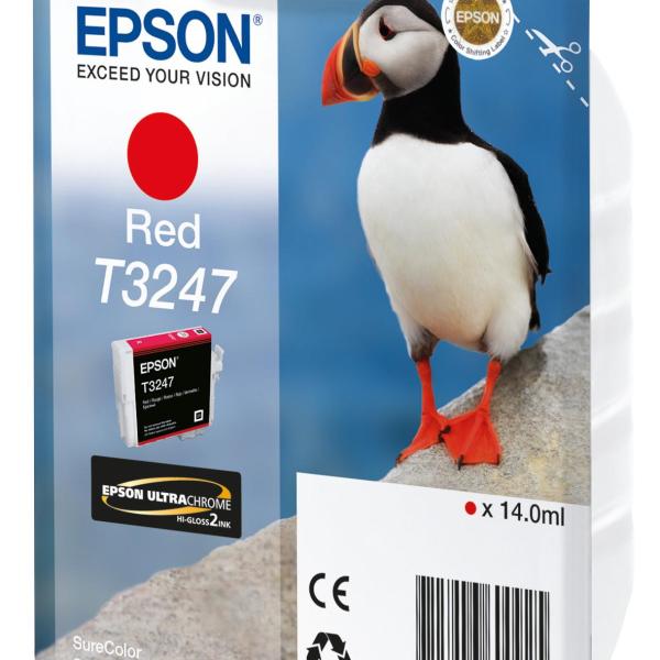 Tinteiro EPSON T3247 Vermelho - C13T32474010