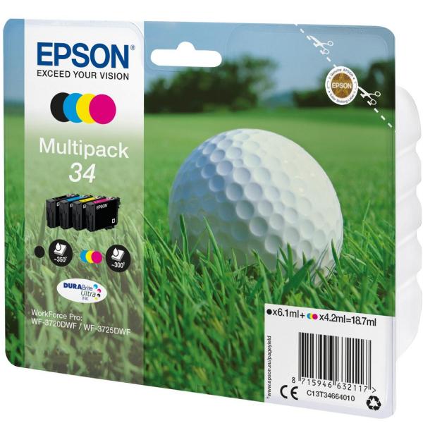 Tinteiro Preto/Tri - Color 34 (6,1 ml/4,2 ml) - EPSON
