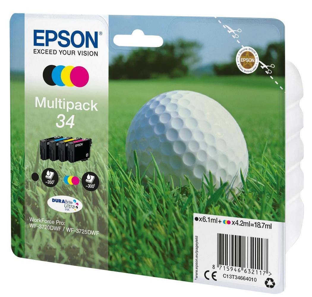 Tinteiro Preto/Tri - Color 34 (6,1 ml/4,2 ml) - EPSON