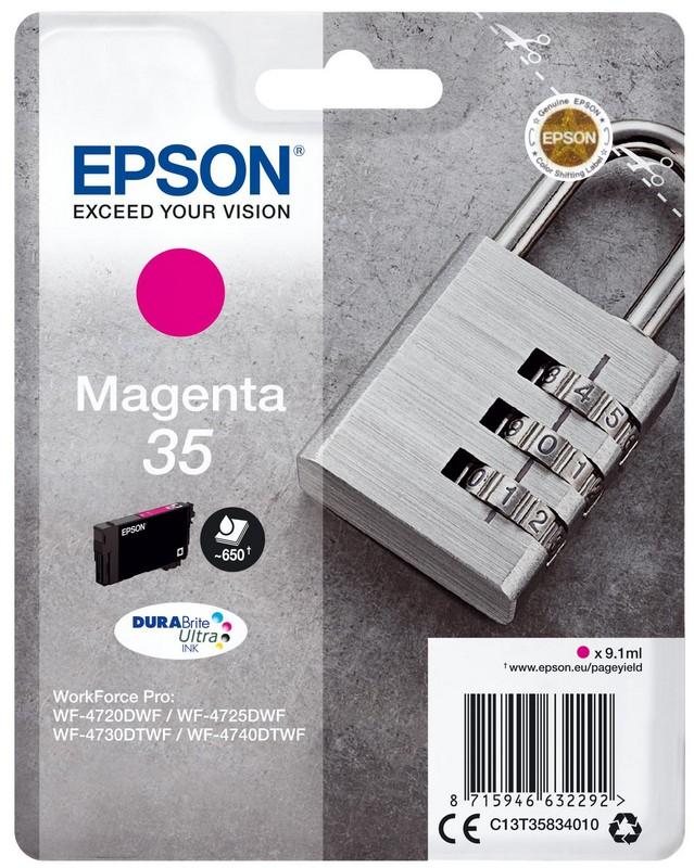 Tinteiros EPSON Magenta Serie 35 WF - 4720/4725/4740 - C13T35834010