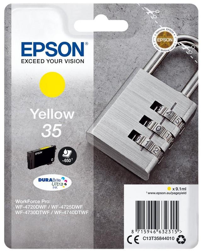 Tinteiros EPSON Amarelo Serie 35 WF - 4720/4725/4740 - C13T35844010 — Recondicionado