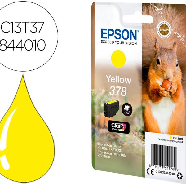 Tinteiro Original Epson nº378 Amarelo (Recondicionado)