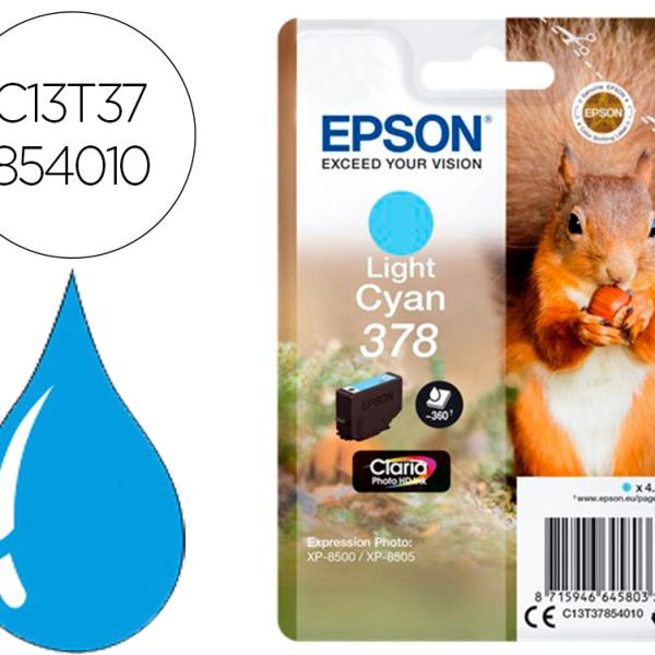 Tinteiro 378 Expression Home Xp - 8605 / 8606 / Xp - 15000 / Xp - 8500 / 8505 (Ciano) - EPSON