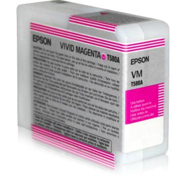 Tinteiro Vivid Magenta T580A00 (80 ml) - EPSON - Recondicionado
