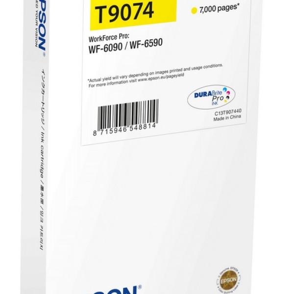 Tinteiro EPSON WF - 6xxx Ink Cartridge Amarelo XXL - C13T907440 (Recondicionado)