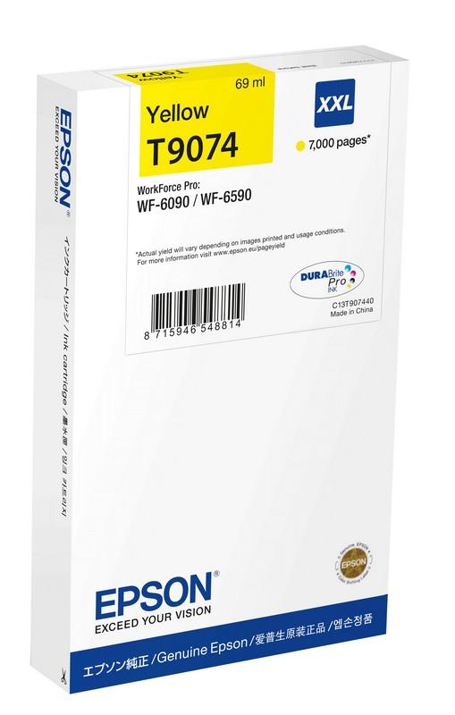 Tinteiro EPSON WF - 6xxx Ink Cartridge Amarelo XXL - C13T907440 (Recondicionado)