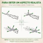 Árvore de Natal 150 cm Árvore de Natal Artificial com 395 Ramos e Suporte de Metal Árvore de Natal para Interior Verde