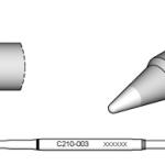 Ponta p/ Ferro Soldar Advanced (Ø 0,6mm) - JBC