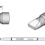 Ponta p/ Ferro Soldar Advanced (2,3 x 0,7mm) - JBC