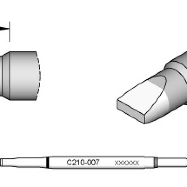 Ponta p/ Ferro Soldar Advanced (2,3 x 0,7mm) - JBC