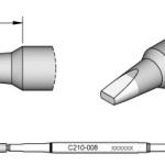 Ponta p/ Ferro Soldar Advanced (1,3 x 0,6mm) - JBC