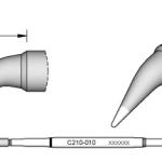 Ponta Curva p/ Ferro Soldar Advanced (Ø 0,3mm) - JBC