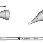Ponta p/ Utensilio de Mão T245 - PA (Ø 0,6mm) - JBC