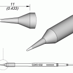 Ponta p/ Utensilio de Mão T245 (Ø0,4mm) - JBC