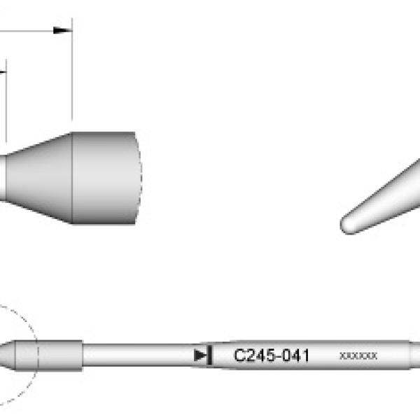 Ponta p/ Utensilio de Mão T245 - PA (Ø 1mm) - JBC